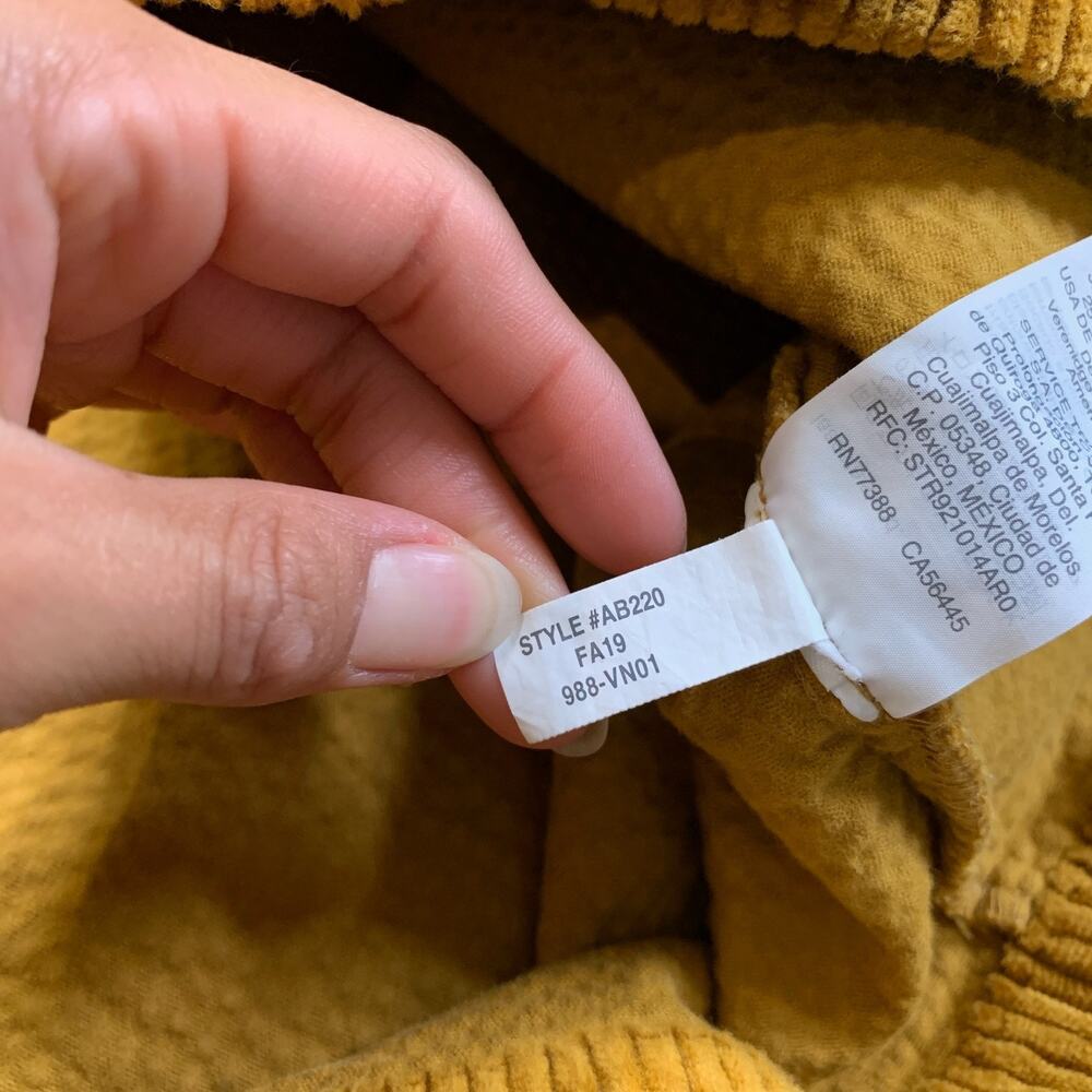 Madewell Skirt Womens 4 Roasted Pecan Corduroy A Line Patch Pocket Edition Mini - Picture 8 of 11